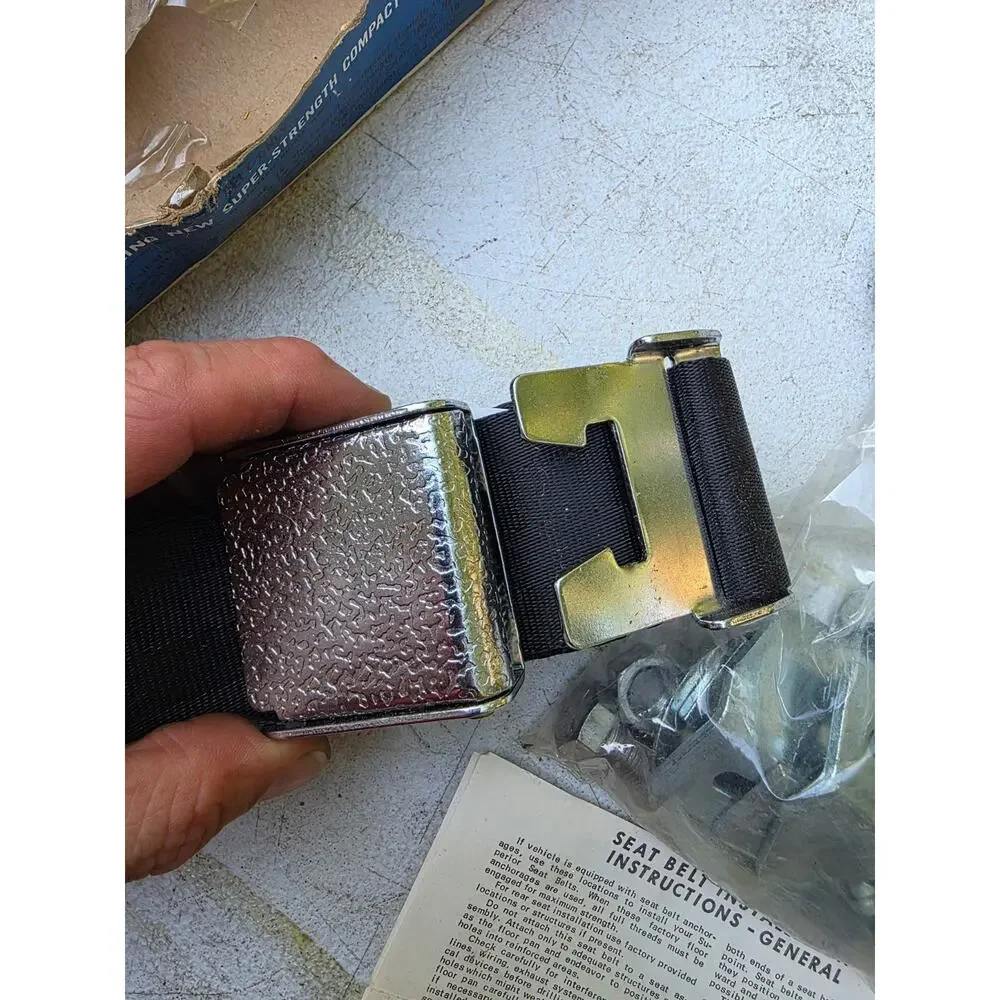 1971 2 Count vintage car/truck safety seat belt Superior Industries New